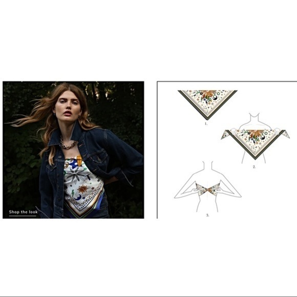 Ti Sento Milano colorful scarf OS - Picture 6 of 8